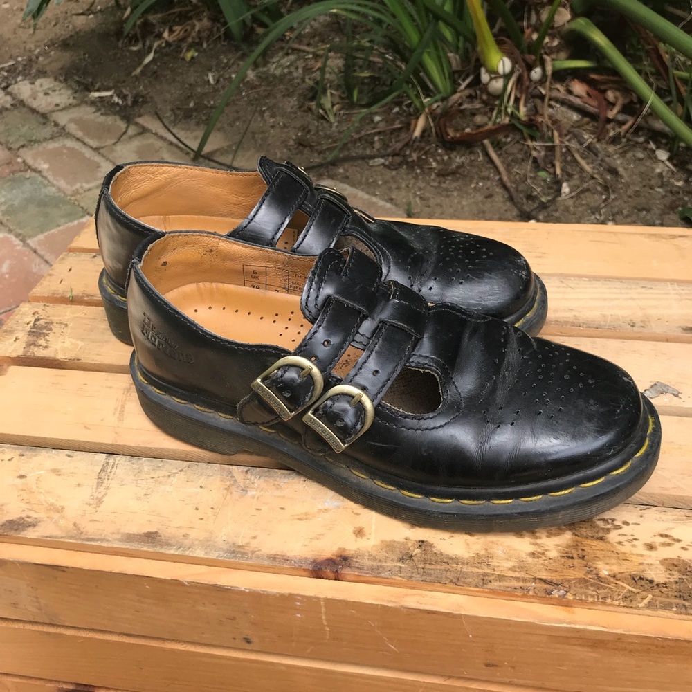 Dr. Martens Double Strap Mary Jane, Black
